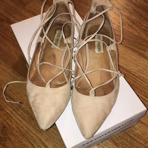 Steve Madden LeCrew lace up flats Sz 7
